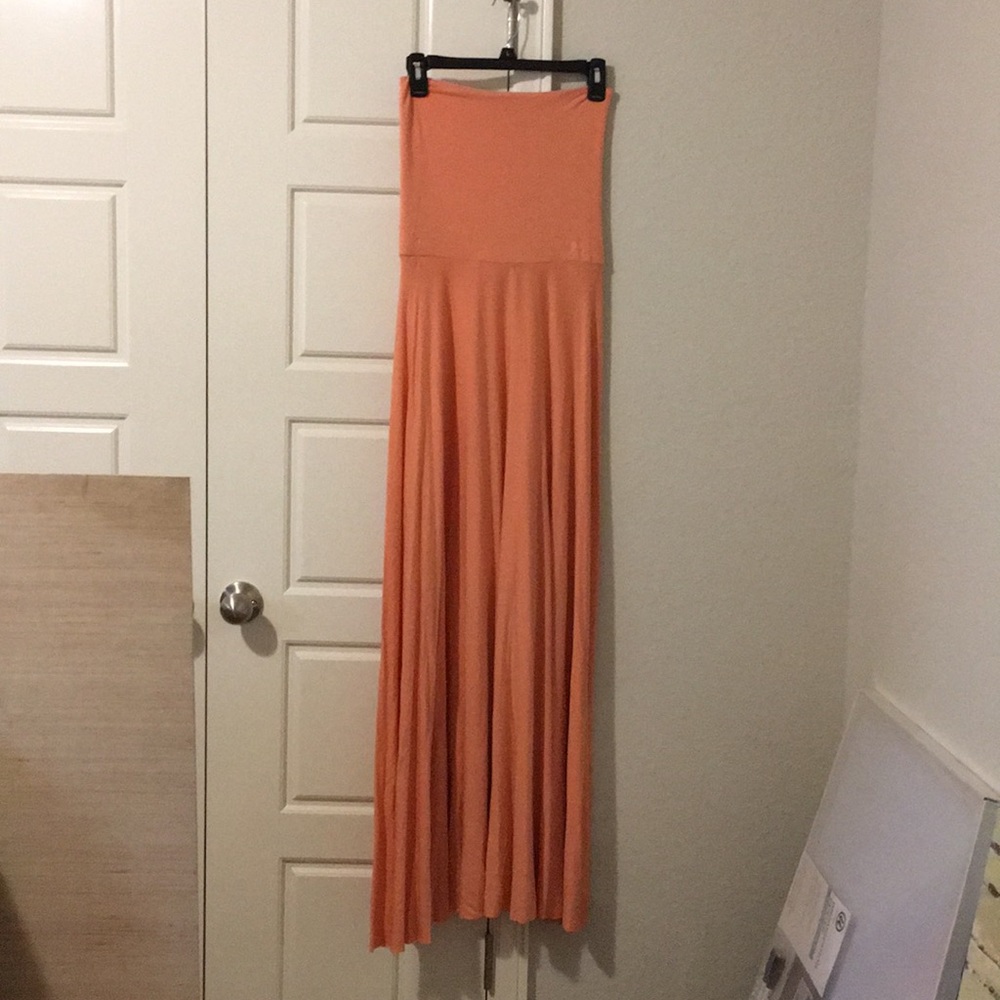 Victoria’s Secret strapless beach dress, coral S
